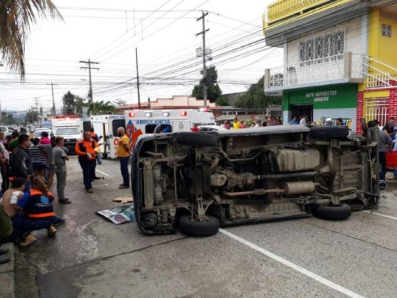 Serrano agregó que espera que ninguna de las personas heridas sufra consecuencias mayores producto del accidente.