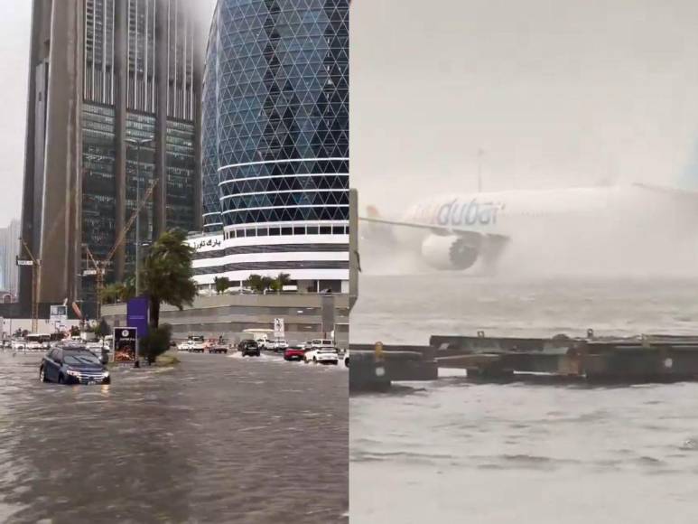 Dubai Airports, la gestora de los aeropuertos del emirato, emitió hoy una alerta en la que anunciaba que “las operaciones continúan viéndose significativamente interrumpidas en el aeropuerto internacional de Dubái debido a las fuertes lluvias e inundaciones” de esta jornada.