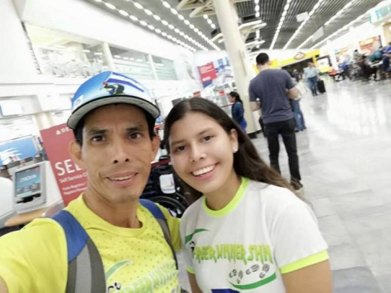 José Zelaya corrió 100 kilómetros en 11 horas por los 15 años de su hija Scarleth Jackeline.