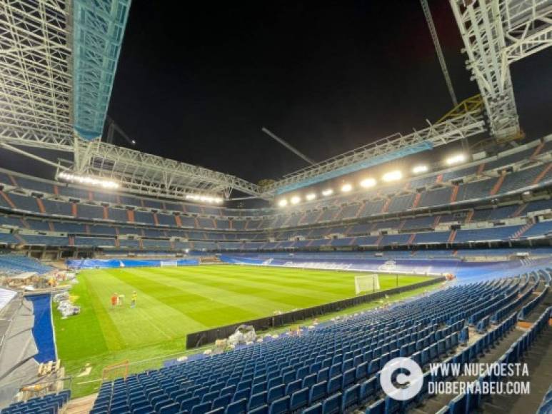 El Real Madrid volverá a jugar en un Santiago Bernabéu todavía en obras, con un aforo reducido de público, un año y medio después de jugar su último encuentro en su coliseo en marzo de 2020.