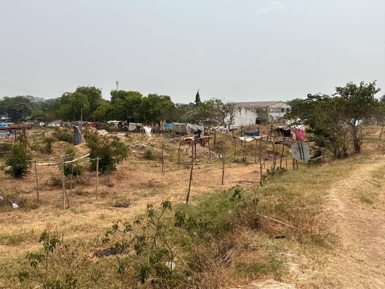 Son 11.4 manzanas de predio ubicadas en la colonia Sabillón Cruz en el sector Chamelecón. Más de 400 personas han procedido a tomar posesión del terreno que ha sido dividido con palos y cercos de alambre.