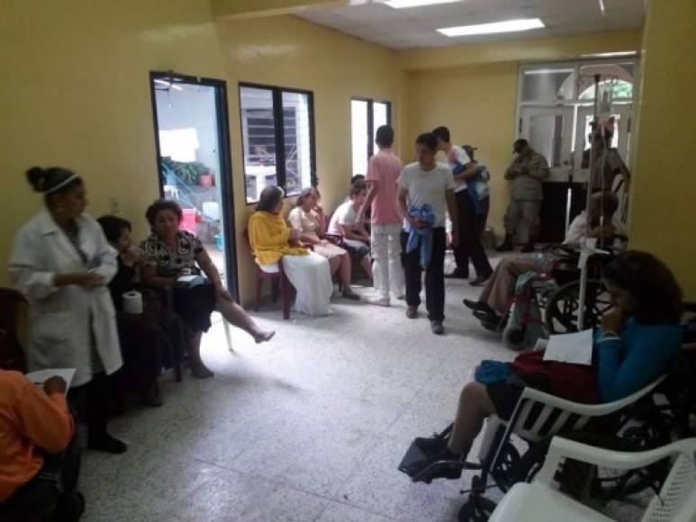 Algunos de los heridos en el hospital de Santa Rosa de Copán en el occidente de Honduras.