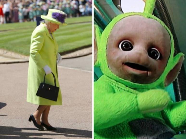 La Reina Isabel II impactó con su vestido color verde lima. Y los memes no se dejaron esperar.