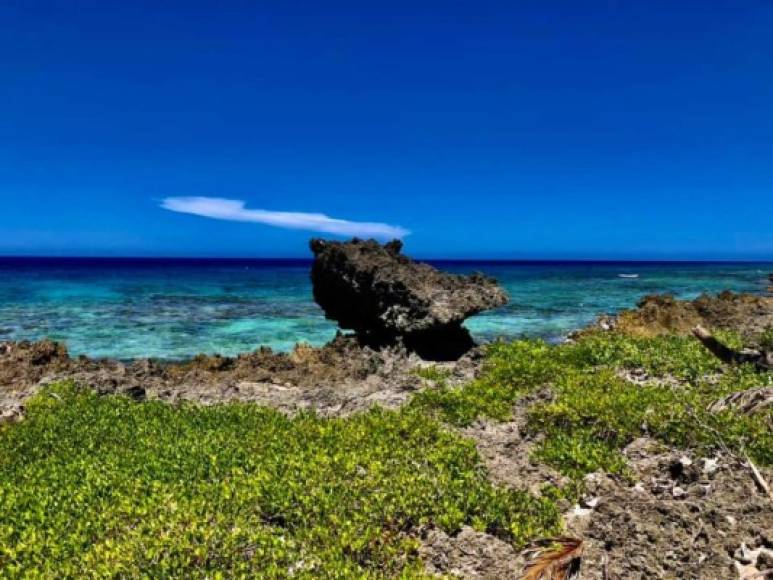 Spotted bay es uno de los lugares menos visitados por los turistas en su visita por Utila.