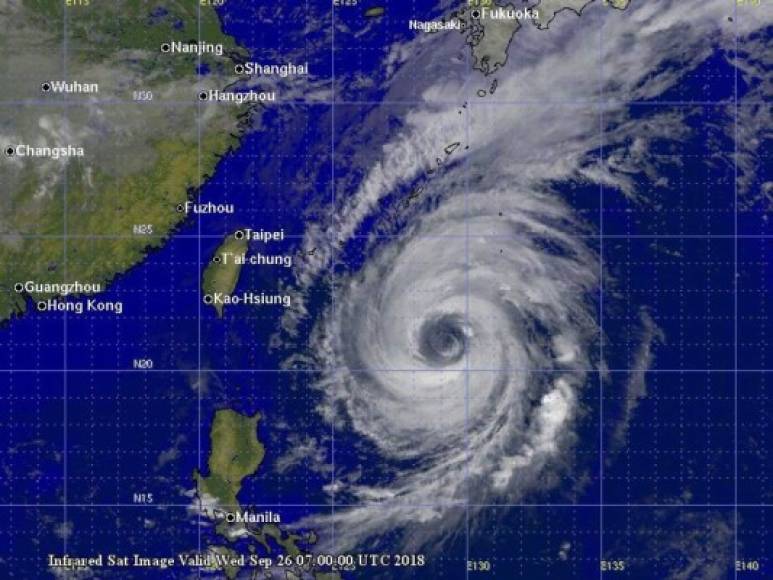Trami es el quinto súpertifón de la temporada. La semana pasada, el tifón Mangkhut dejó más de 100 muertos en Filipinas y China.