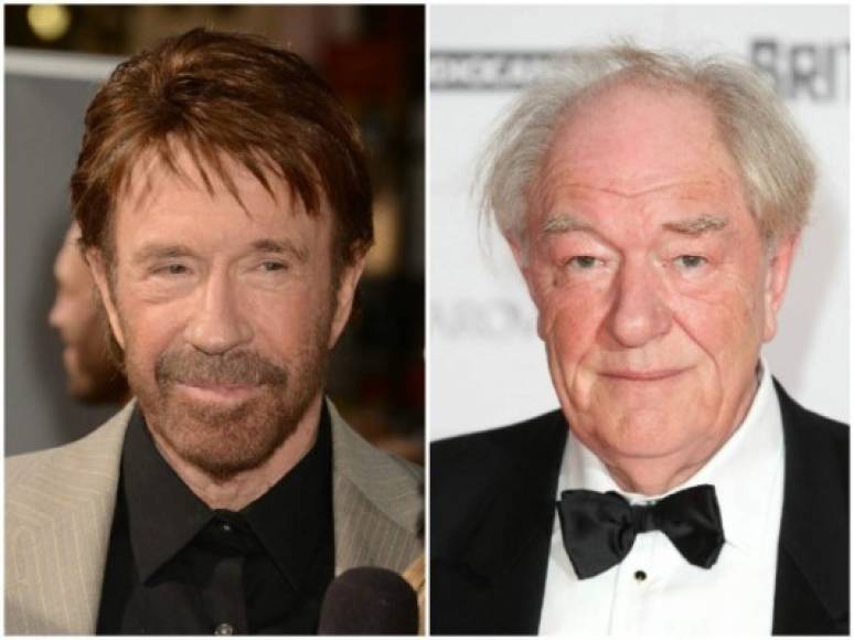 Chuck Norris y Michael Gambon — 77 años (hasta 2017 )