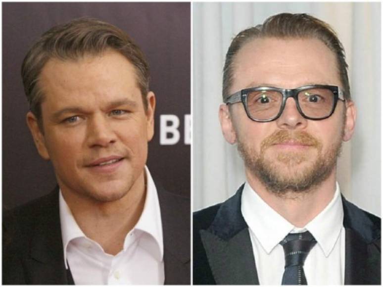 Matt Damon y Simon Pegg — 46 años (2017)