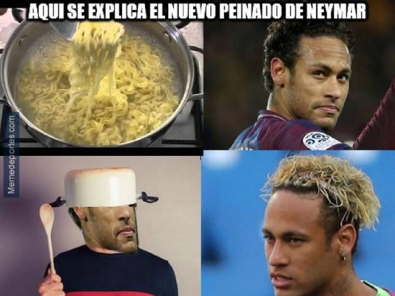 El peinado de Neymar fue protagonista de los memes del partido Brasil-Suiza.