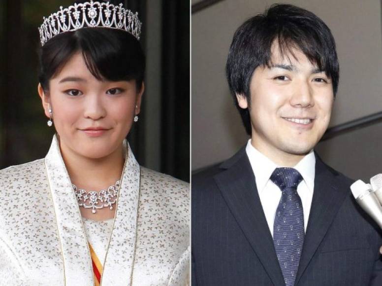 Princesa Mako- Japón<br/>En 2017 la princesa Mako, la nieta mayor de los emperadores de Japón, renunció a sus derechos dinásticos al Trono del Crisantemo, para poder casarse con el plebeyo, Kei Komuro, un joven abogado al que conoció en 2012 en La Chrstian University de Tokio. <br/><br/>La pérdida de los derechos dinásticos y de sus funciones como representante oficial de la nación, se hizo hará efectiva tras su boda con Komuro, la que todavía no tiene una fecha definida.<br/>