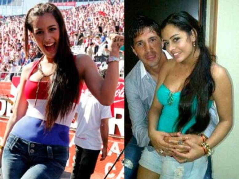 Jonathan Fabbro junto a la modelo paraguaya Larissa Riquelme.