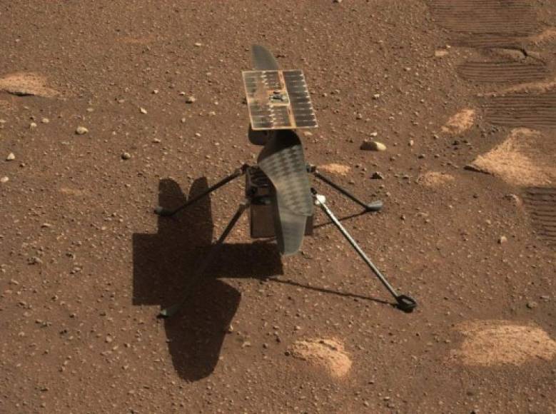 El helicóptero viajó a Marte unido a la parte inferior del róver Perseverance, que aterrizó en el planeta el 18 de febrero en una misión para buscar signos de vida extraterrestre.