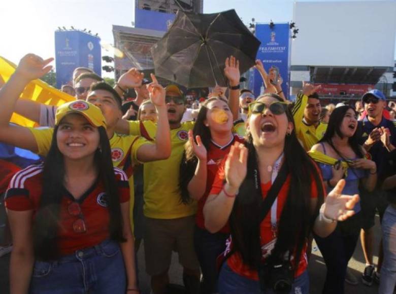 La colombianas también han mostrado su belleza en Rusia 2018. Foto EFE