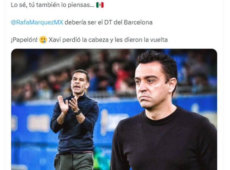 Récord de México señala que el mexicano Rafa Márquez debería de ser el DT del Barcelona.