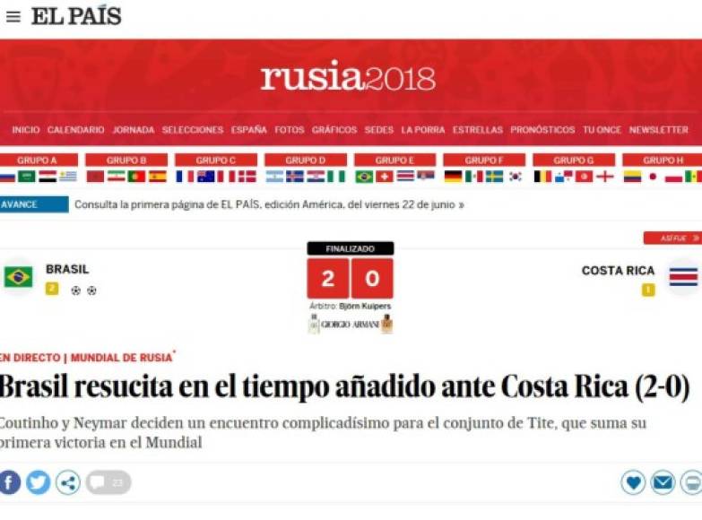 Diario El País de España.