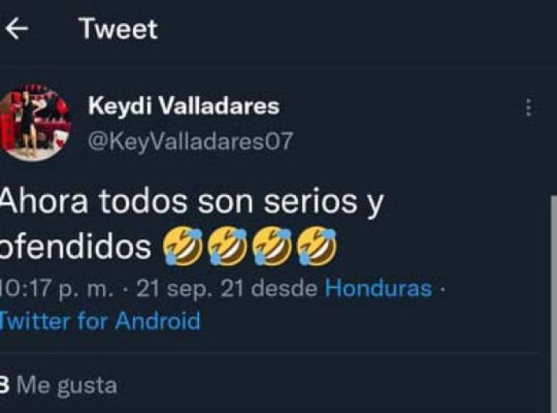 Keydi Valladadares es la esposa del jugador Germán Mejía del Olimpia y en sus redes sociales dio su punto de vista.