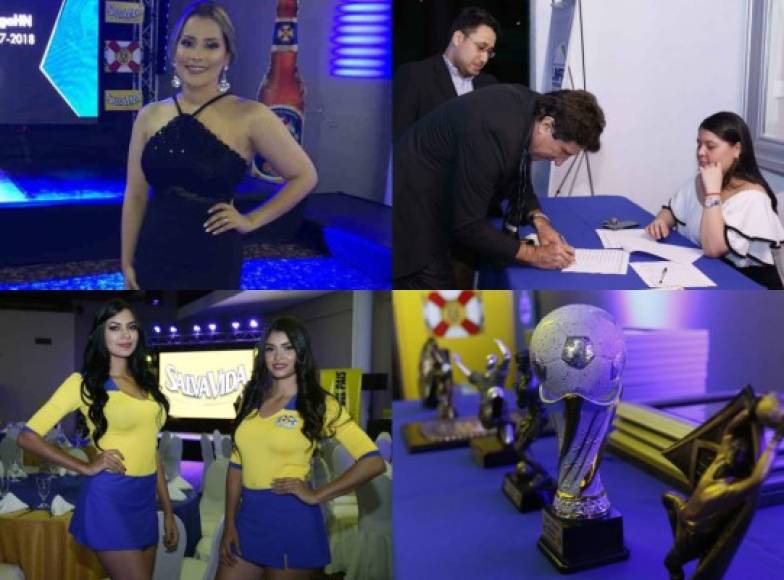 La Liga Nacional de Honduras entregó la noche del martes los “Premios La Liga HN” de la temporada 2017-2018, en una gala celebrada en el Club Hondureño Árabe hasta donde llegaron los agasajados. Hubo derroche de bellezas y homenajes a personalidades del fútbol hondureño.