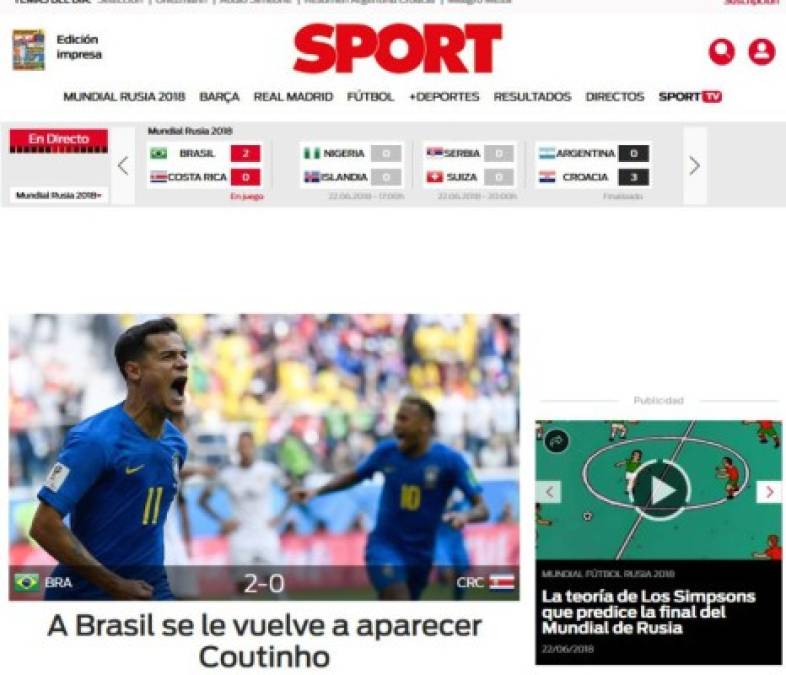 Diario Sport de España.