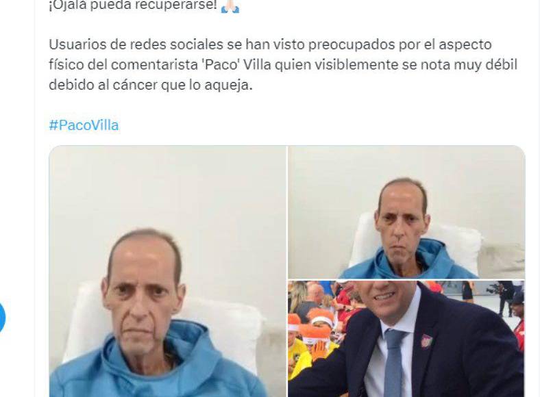 En las redes sociales se han solidarizado con Paco Villa.