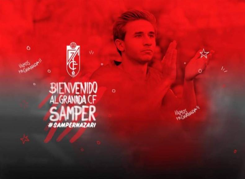 Sergi Samper, cedido al Granada. El Barcelona confirma la cesión del centrocampista. El equipo andaluz se hará cargo de la ficha del jugador esta temporada y el contrato incluye una cláusula que exige que el futbolista juegue minutos. Si no, el equipo azulgrana recibirá una indemnización.