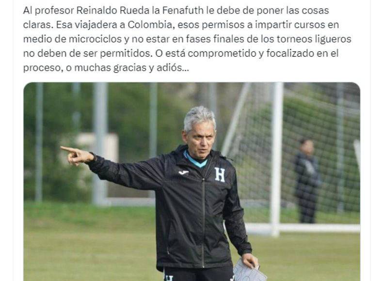 Reinaldo Rueda comienza a ser cuestionado por el bajo rendimiento de la selección de Honduras.
