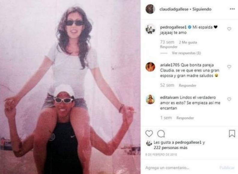 Pedro Gallese y Claudia Díaz se conocieron cuando ella tenía 15 años y estudiaban en el mismo colegio.