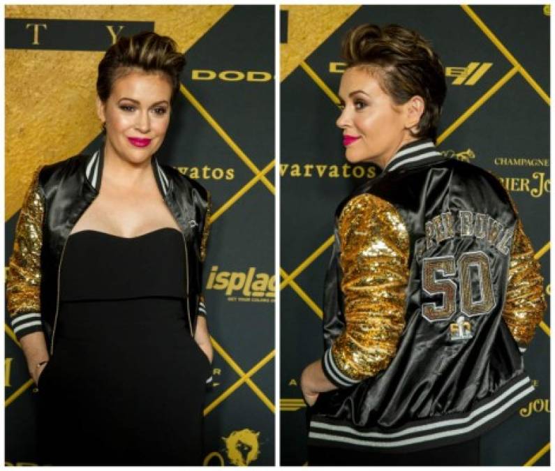 La actriz Alyssa Milano.