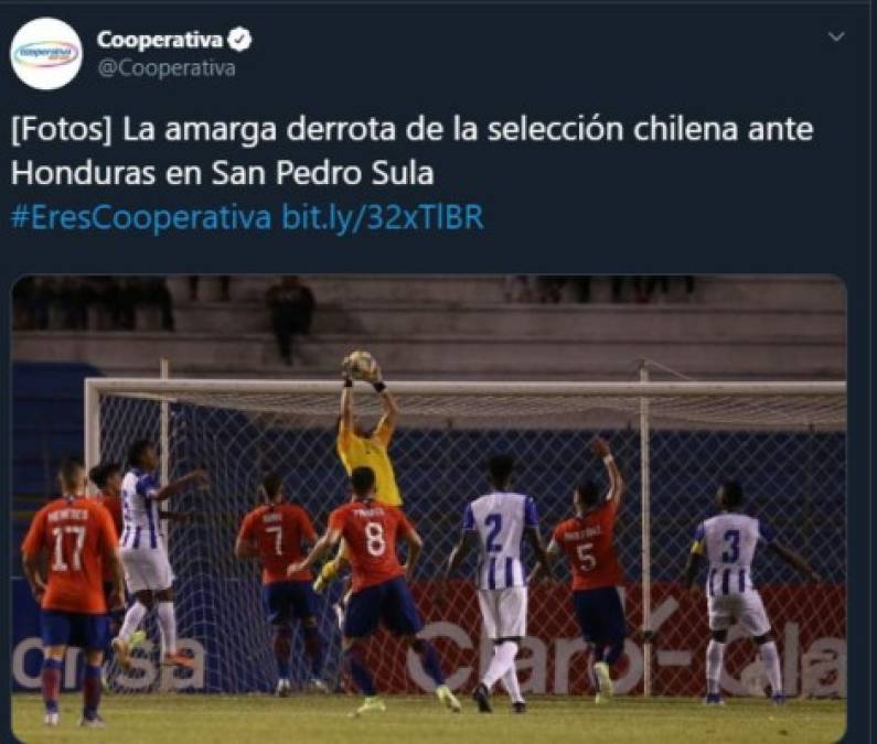 Los chilenos han señalado que la derrota ante Honduras fue amarga.