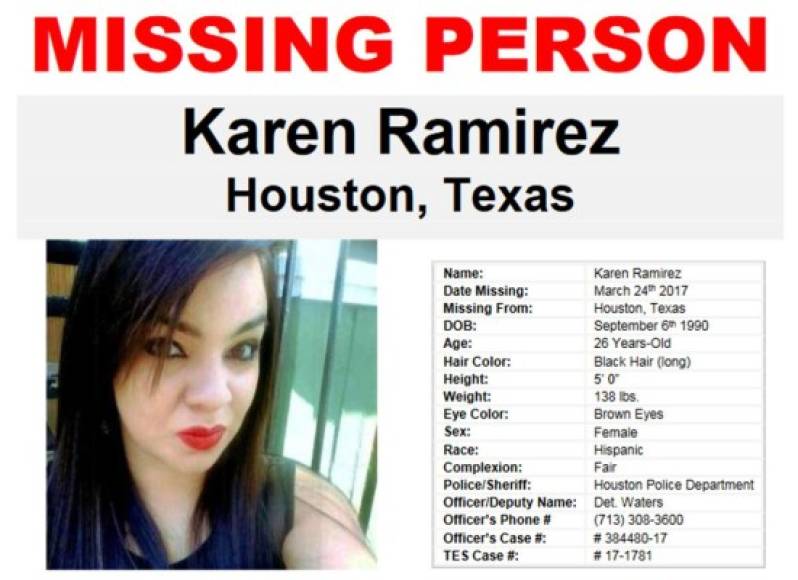 En el carro de Karen Ramírez lo único que se encontró fue rastros de sangre, lo que hace presumir a la Policía que pudo haber sido atacada.