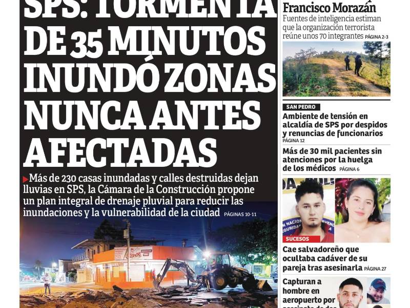 Portada de la edición impresa de DIARIO LA PRENSA de este lunes 5 de octubre de 2026.