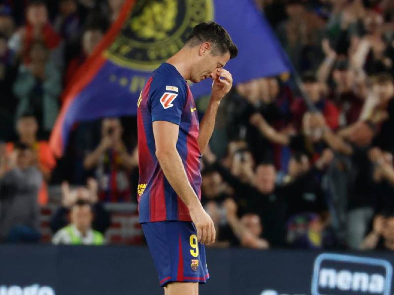 Lewandowski dedicó unas emotivas palabras tras disputar su último partido en el Camp Nou.