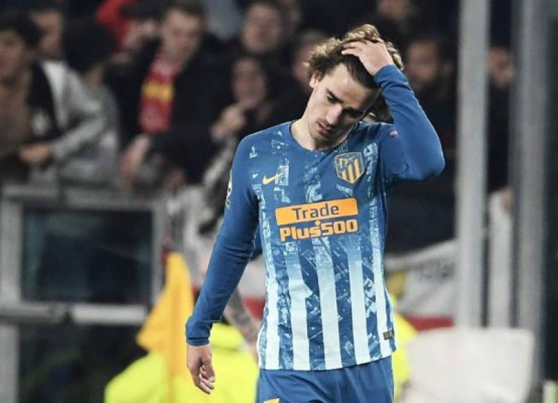 El francés Antoine Griezmann estaba decepcionado tras el pitazo final.