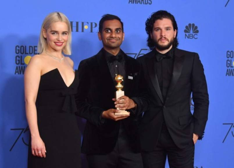 Aziz Ansari se llevó el premio al mejor actor de musical o comedia por la serie de Netflix 'Master of None'.<br/>