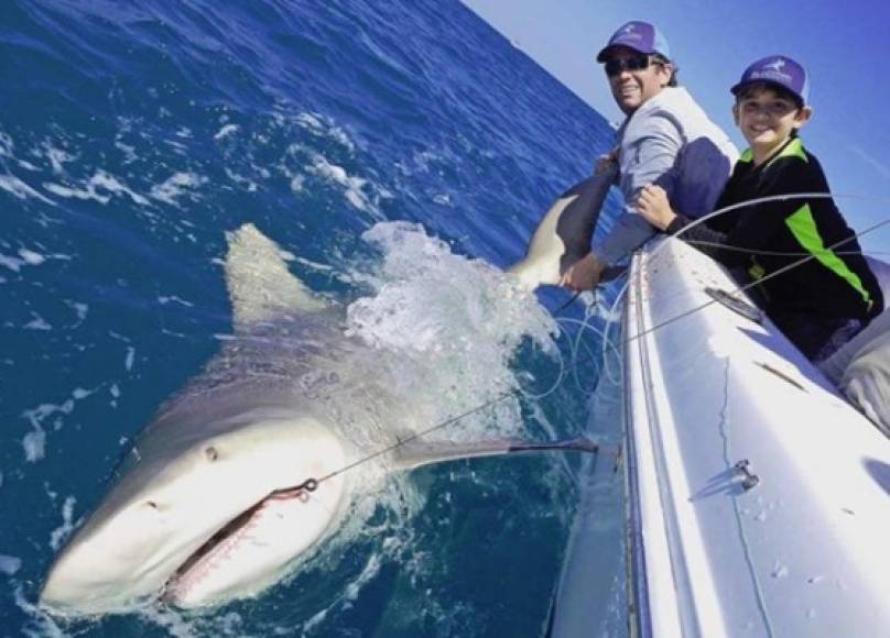 Además de la caza, Trump Jr. también disfruta de la pesca en Florida, donde su padre tiene la 'Casa Blanca de Invierno'.