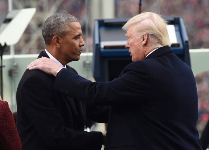 Trump sucede al demócrata Barack Obama en la Casa Blanca.