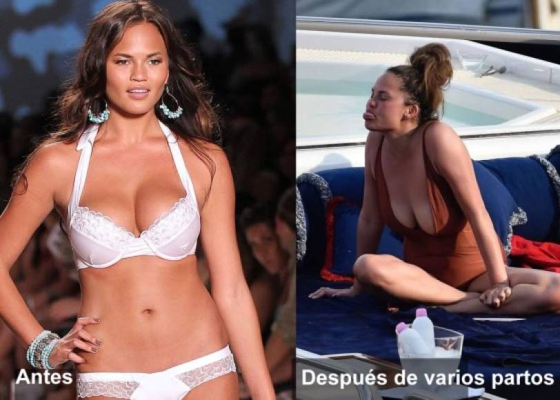 Debido al declive de sus senos, Chrissy Teigen había admitido que no se sentía del todo segura posando en bikini.