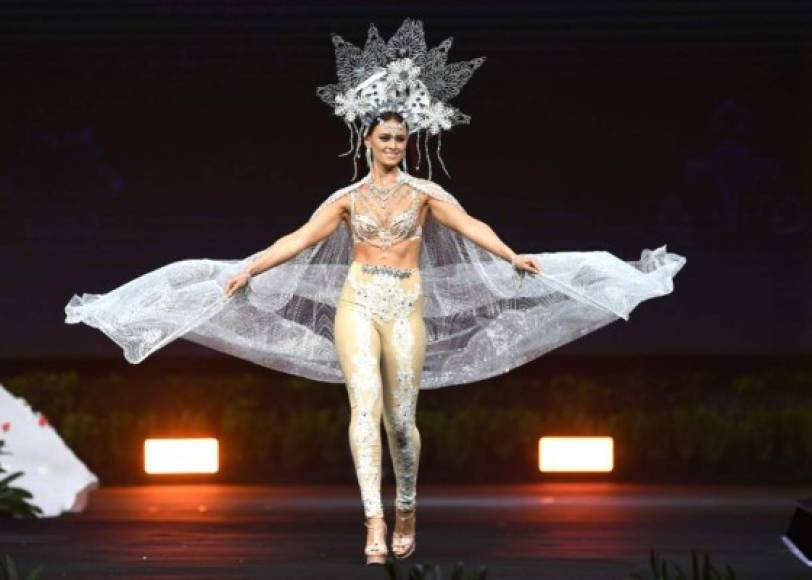 Helena Heuser, Miss Denmark 2018 walks on stage during the 2018 Miss Universe national costume presentation in Chonburi province on December 10, 2018. (Photo by Lillian SUWANRUMPHA / AFP)