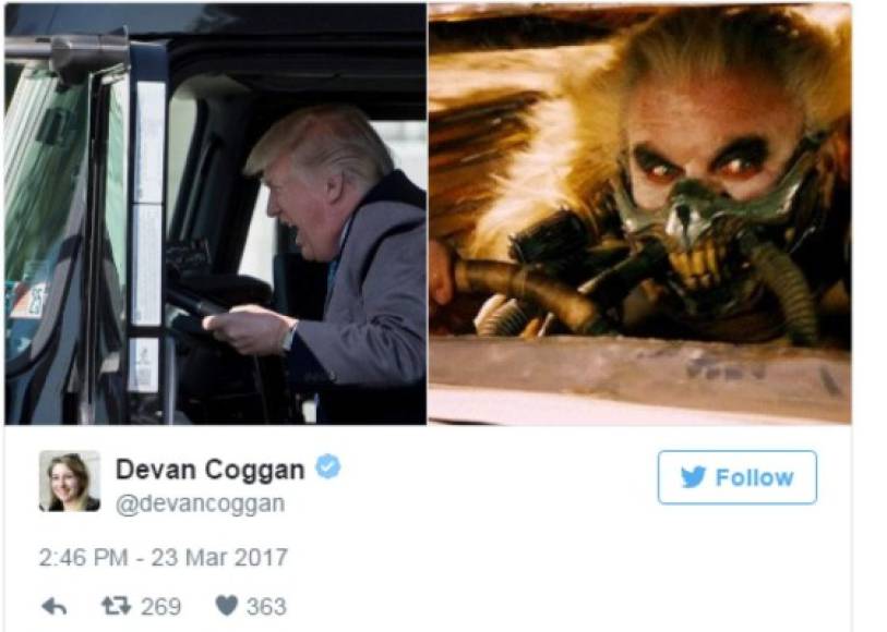 Los tuiteros dejaron volar su creatividad comparando la imagen del mandatario estadounidense con la de los villanos de las últimas producciones de Hollywood.