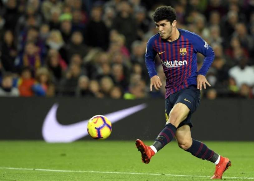 Carlos Aleñá selló la victoria del Barcelona con el 2-0 que marcó de esta manera.