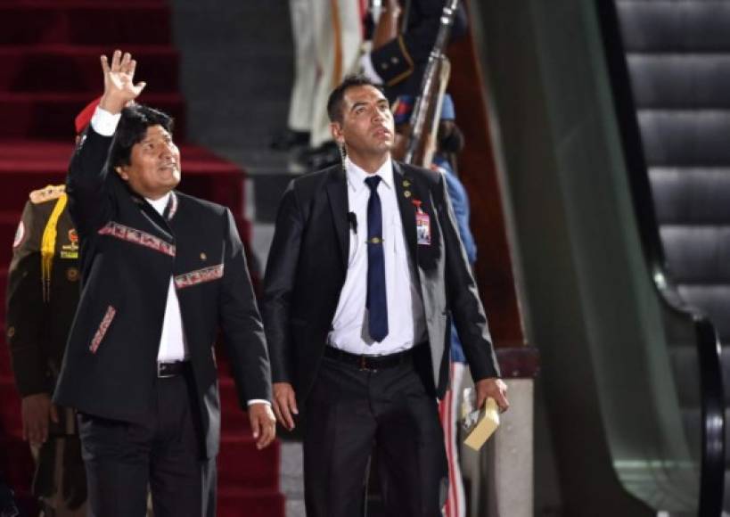 El presidente de Bolivia, Evo Morales, fue uno de los pocos mandatarios que viajó a Venezuela a respaldar a Maduro.