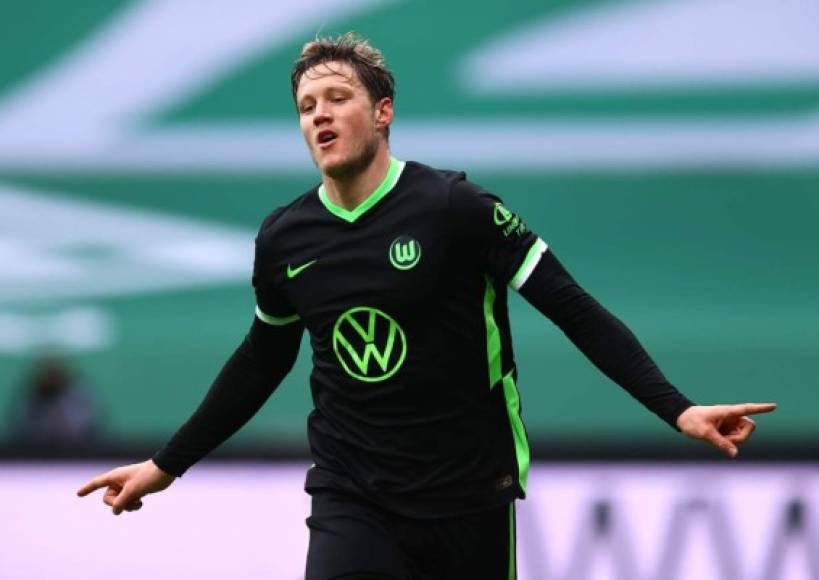 12. Wout Weghorst (Wolfsburgo) - El delantero holandés está despuntando en la Bundesliga, donde suma 20 goles (40 puntos).
