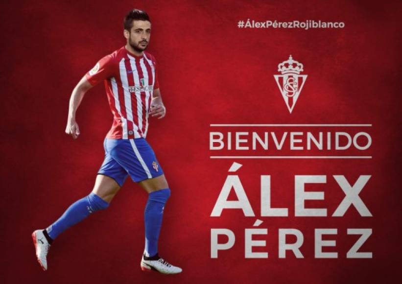 El Sporting de Gijón anunció el fichaje del defensa central Álex Pérez, procedente del Real Valladolid. Pérez pasó el reconocimiento médico y firmó su contrato. Está previsto que el central se entrene el sábado al mismo ritmo de sus compañeros y el próximo lunes será su presentación con el club asturiano.