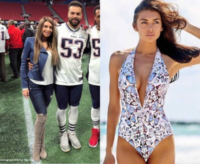 Marissa Powell<br/><br/>La exreina de belleza (Miss Utah 2013) se convirtió en la esposa del Patriota Kyle Van Noy en 2014.<br/><br/>