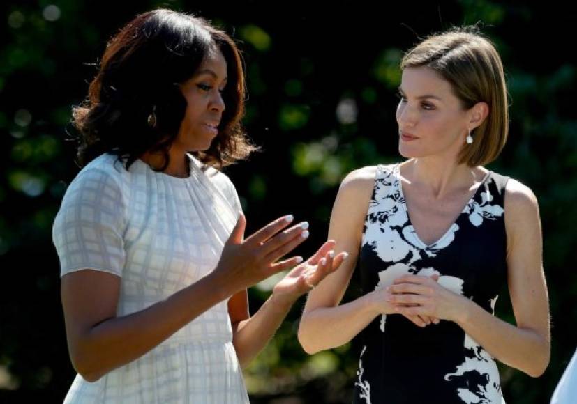 La reunión de Michelle y la reina Letizia acaparó la atención mediática en EUA.