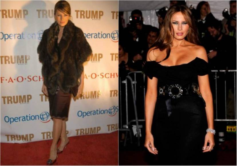 Melania fue profesionalizando sus atuendos, aunque siempre se atrevía con un look sexy en las alfombras rojas.