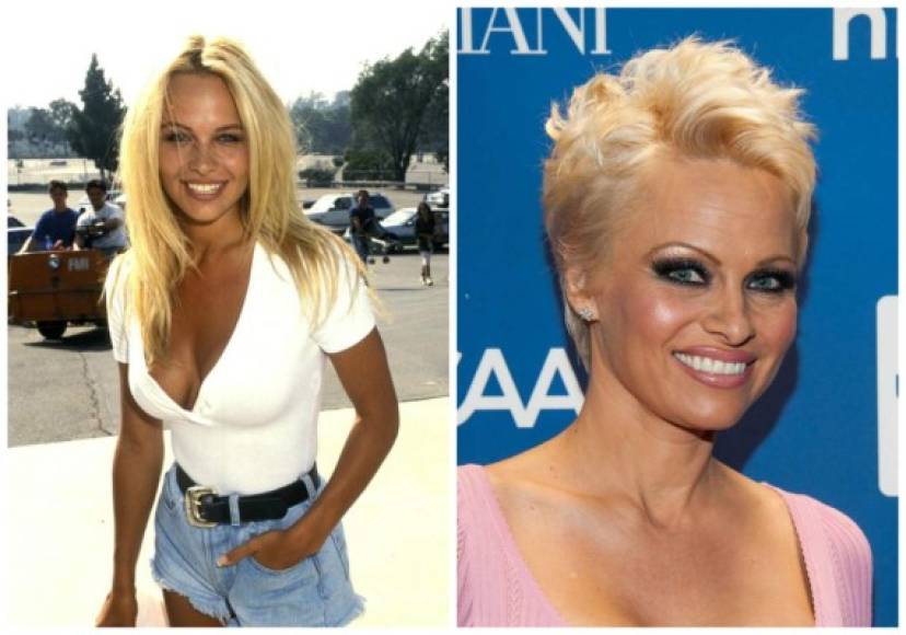 Pamela Anderson a inicios de los 90's a la fecha actual ¿identificas las diferencias?