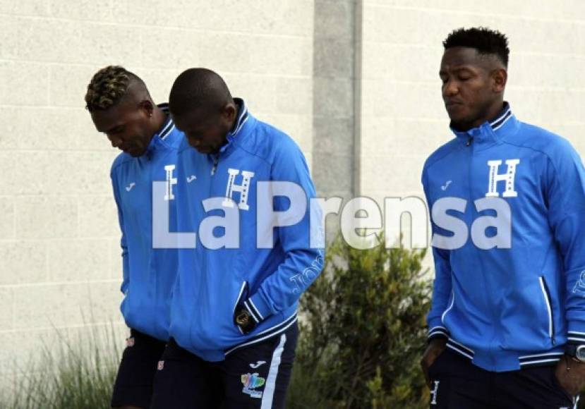 Los seleccionados, con frío en San José, California.