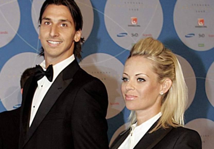 Zlatan Ibrahimovic y Helena Seger, ella le lleva 11 años de diferencia al atacante sueco.