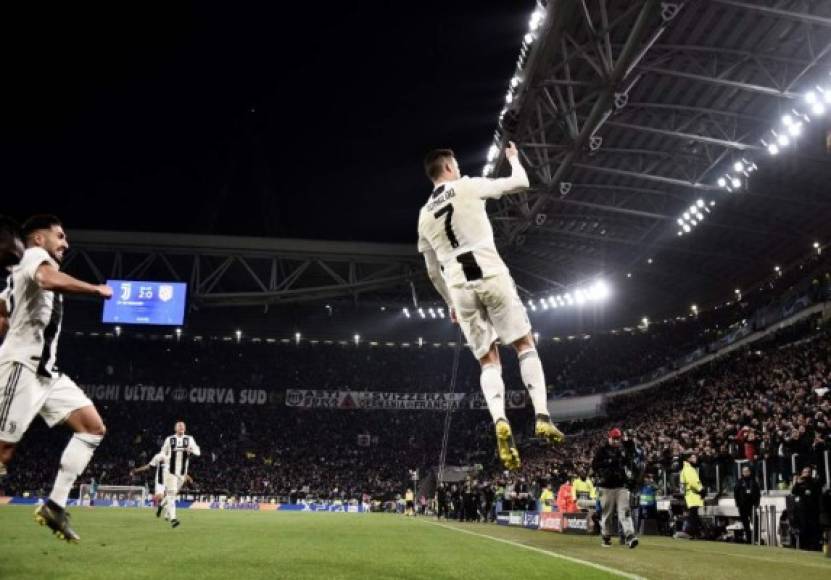 Cristiano Ronaldo fue la figura de la Juventus y con su hat-trick festejó a lo grande.