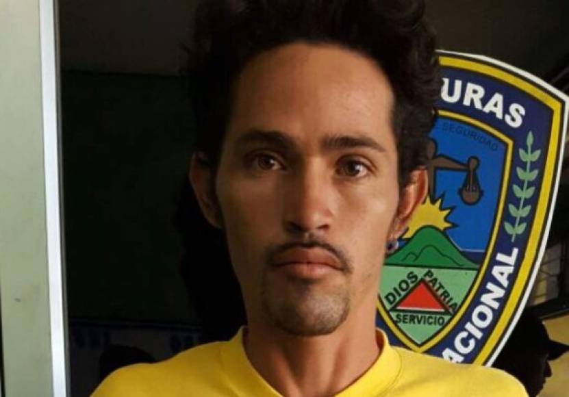 Este sujeto fue detenido por violencia doméstica en Puerto Cortés.