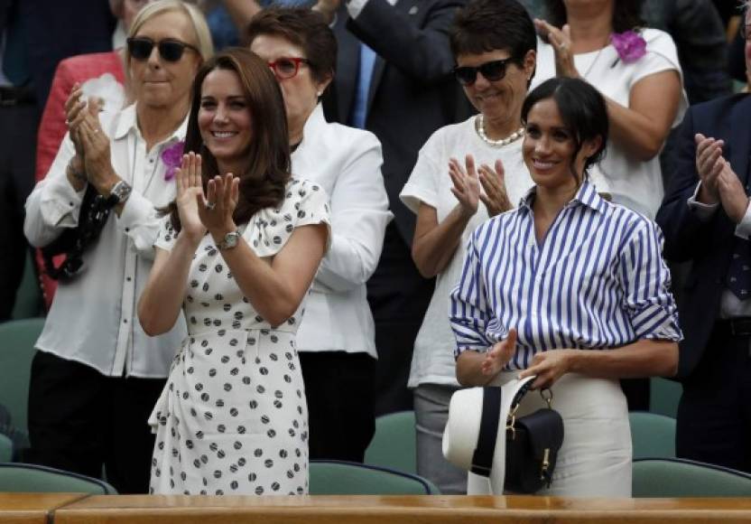 Mientras Meghan ha hecho pocas visitas a Wimbledon, Kate, patrona del All England Lawn Tennis and Croquet Club, es una incondicional del torneo.
